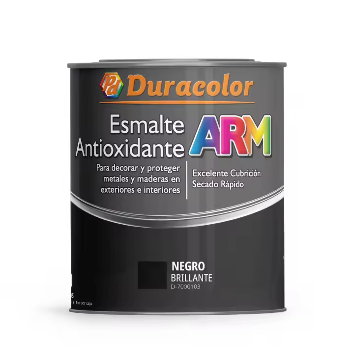 Esmalte ARM Brillante Antioxidante: Pintura Sintética para Metal - Alta Durabilidad y Resistencia - PD Duracolor - 1