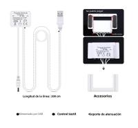 Tira De LED COB USB 5V Con Sensor Táctil De Espejo De Vidrio Acrílico Luz De Maquillaje Decorativa Para El Hogar Dimmer - details 2