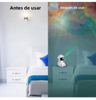 Proyector De Astronauta LED Luz De Noche Galaxia Decoración De Escritorio Cielo Estrellado Creación De Ambiente Para Dormitorio Hogar - details 8