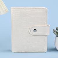 Cubierta De Cuero PU Para Cuaderno A7 De Color Cocodrilo Con 6 Anillos Clip-on Estuche Para Libros De Notas Y Diario De Estaciónery - details 2