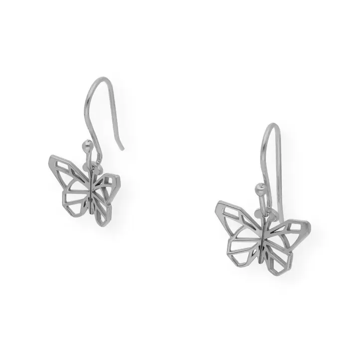 Castellano Joyeros - Pendientes Origami Mariposa Plata Ley 925 - 1