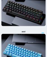 Teclado Mecánico De Juego USB MUCAI MK61 61 Teclas Cable Desmontable RGB Retroiluminado Intercambiable Rojo Axis Hot Swap - details 12