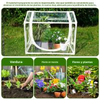 Carpa De Jardín Para Plantas Insecto-Resistente Y Anti-Pájaros PVC Cubierta Invierno Calor Anti-UV Viento Portable Para Flores - details 7
