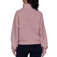 Nueva Sudadera De Mujer Con Capucha Cuello Erguido Otoño Invierno Color Sólido Fleece Manga Larga Bolsillos Cierre Media Pullover Suave - details 58