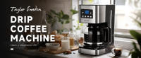 Taylor Swoden Darcy - Cafetera de Goteo con Temporizador Programable, 950W,1.5L(12 Tazas),Pantalla LCD, Filtro Reutilizable, Auto Apagado, Función Mantener Caliente. Función Auto Limpieza (Descalcificación) - details 0