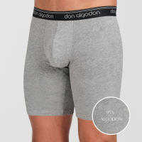 DON ALGODÓN | Pack de 4 Boxers Largos Ciclista Antiroce Para Hombres | 95% Algodón | 4 Boxer: 2 Negros, 1 Gris Oscuro, 1 Gris Claro | Cómodos y Suaves | Máxima Calidad | Cintura Elástica | Máxima Comodidad | Deportivos o Para Uso Diario | 5 Tallas - details 2