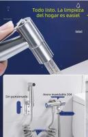 Juego De Rociador De Bidet Portátil En Acero Inoxidable 304 Con Regleta De Ducha Para Inodoro Roce Vertical Autolimpieza Montaje En Pared - details 1