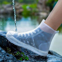 Cubierta De Zapato Antideslizante Gruesa Impermeable De Silicona Y PVC Reutilizable Para Seguridad Al Caminar En Días Lloviznas Y Nieve - details 1