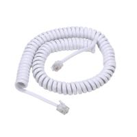 Cable De Teléfono RJ9 4P4C De 8 Pies Con Desenredador Rotativo De 360 Grados Adaptador De Cable Para Teléfono Fijo - details 1