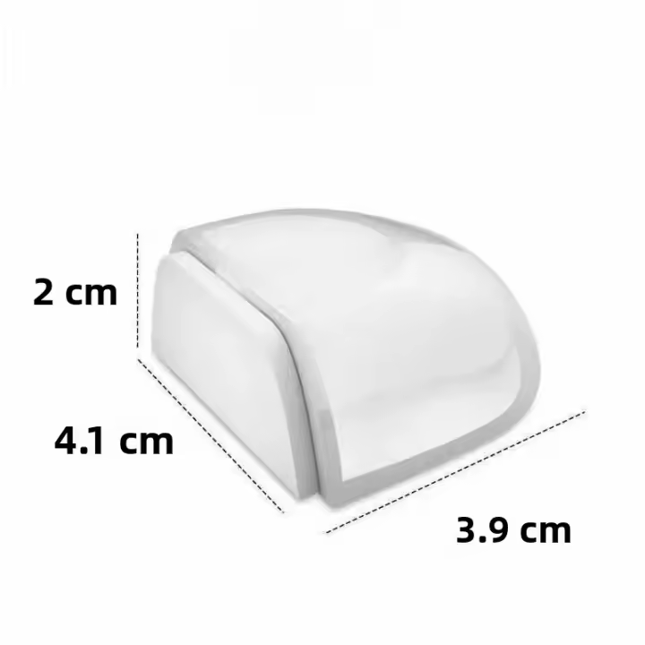 1/2Pcs Protector De Puertas Autoadhesivo Transparente Accesorios Para El Hogar Protección De Muebles Sin Necesidad De Perforación - 1