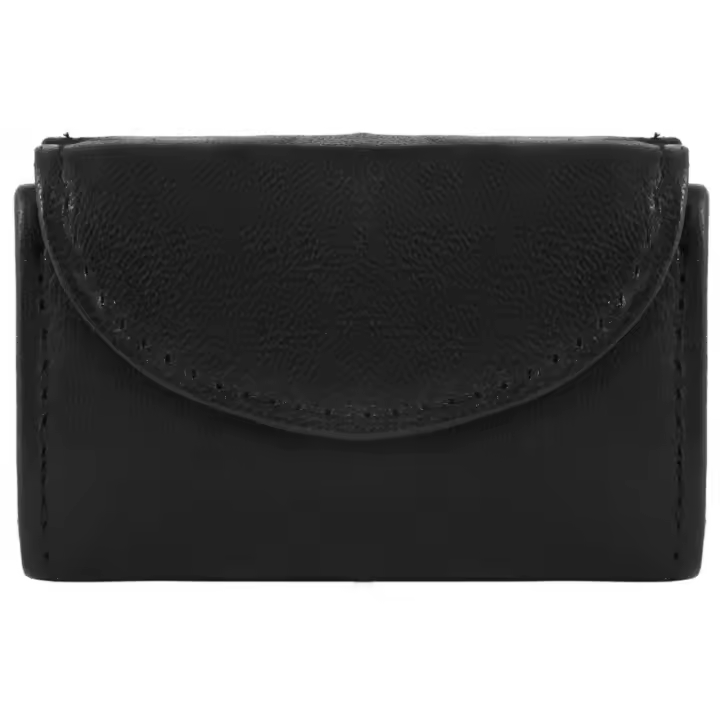 Excellanc® Cartera Preta em Pele Genuína - 0004 - 1