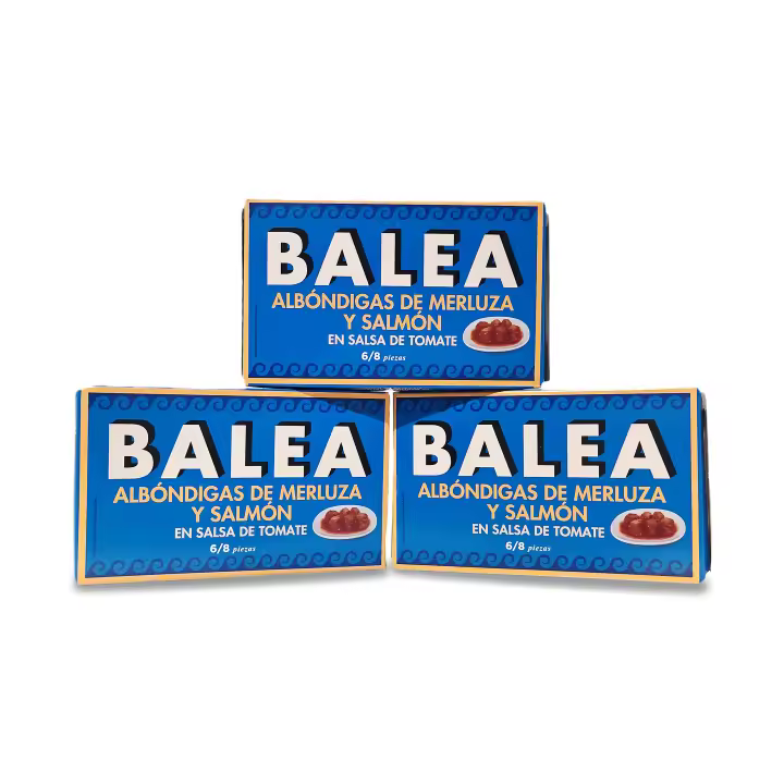 Albóndigas de merluza y salmón en salsa de tomate 6/8 piezas de Balea (Pack de 3 unidades) - 1