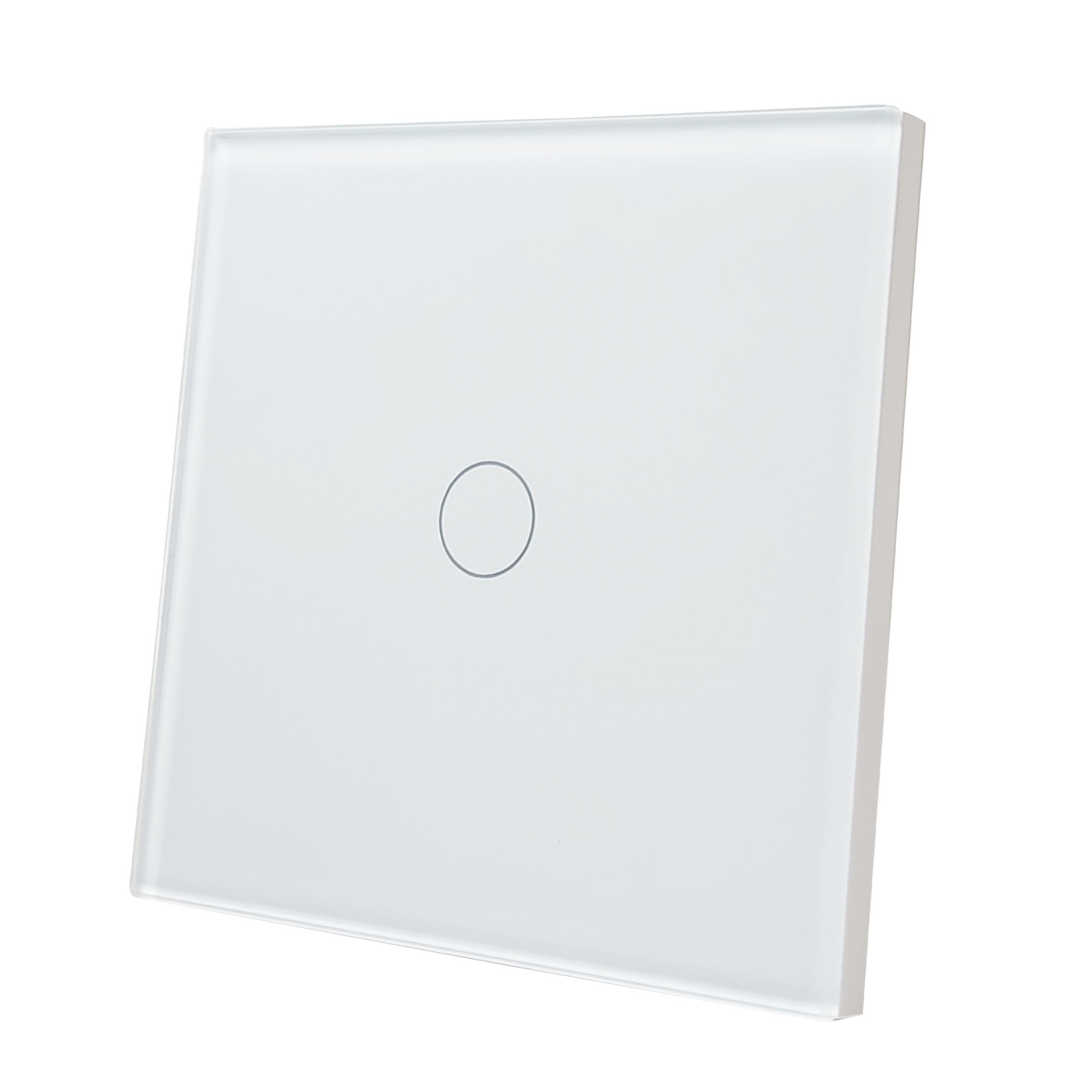 LED ATOMANT Interruptor de Cristal Inteligente ZigBee 3.0, 1 Vía, Requiere HUB ZigBee, Compatible con App Smart Life y Tuya, Control por Voz con Alexa y Google Assistant, Pulsador Táctil para Iluminación Domótica, Ideal para Viviendas, Oficinas y Locales