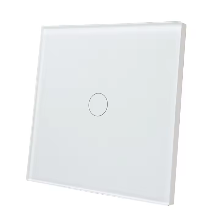LED ATOMANT Interruptor de Cristal Inteligente ZigBee 3.0, 1 Vía, Requiere HUB ZigBee, Compatible con App Smart Life y Tuya, Control por Voz con Alexa y Google Assistant, Pulsador Táctil para Iluminación Domótica, Ideal para Viviendas, Oficinas y Locales - 1