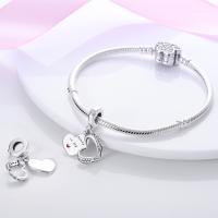 Beadas De Corazón Colorido En Plata Para Joyería De Pulsera Y Collar Con Encanto Para Chicos Y Chicas Accesorios De Moda Irregular - details 77