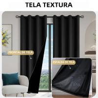 Cortinas De Blackout 100% En Color Sólido Para Protección Solar Y Aislamiento Total Para Dormitorio Y Sala De Estar - details 19