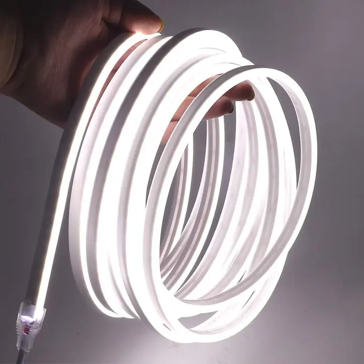 Tira de LED de Neón Flexible – Luz LED Decorativa Impermeable, 2835-120D, Luz Frío 6500K / Luz Cálida 3000K, USB 5V / DC12V / DC24V, para Interior y Exterior - 1