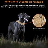 Juego De Collar Y Correa Táctico Para Perros Medianos a Grandes Cierre De Metal Ajustable Resistente Para Todas Las Estaciones - details 7