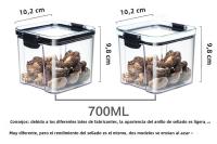 Jars De Almacenamiento Para Cocina Grandes Y Herméticos De Plástico Resistente a La Humedad Set De Cajas De Temporada Para El Hogar - details 21