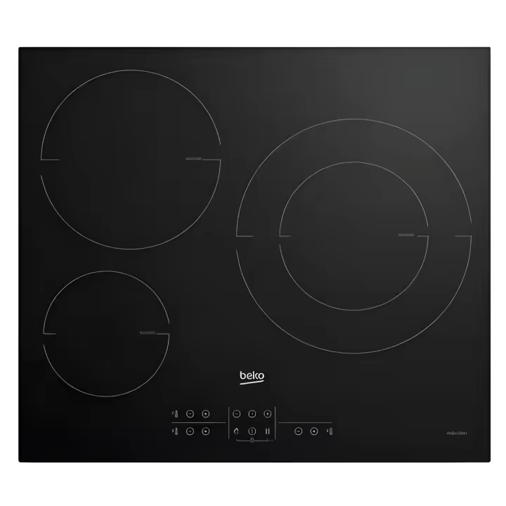 VITROCERAMICA INDUCCION MARCA BEKO MODELO HIIS63206M 3 ZONAS FOCO 28 CM POTENCIA 7.200W - 1