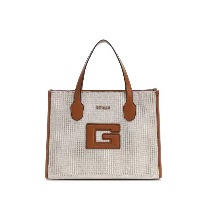 Bolso Guess Tote Status 2 Compartiment Coñac Natural - 1