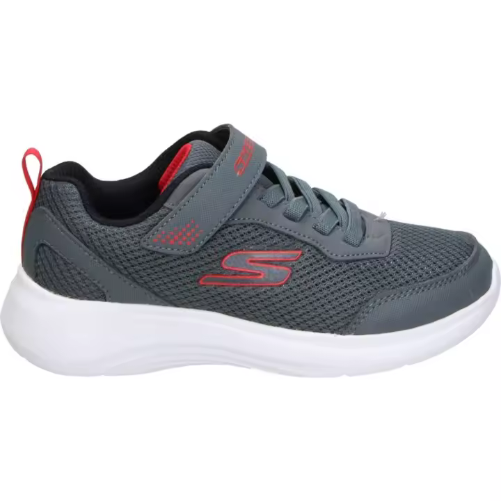 SKECHERS | Zapatillas Skechers Selectors Reset Achieved para Niño – Deportiva Gris y Roja – Sneakers con Cordones Elásticos y Adhesivo – Cierre Adaptado – Flexibles – Modelo 403615L-CHAR - 1