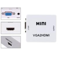 Adaptador Mini VGA a HDMI Con Audio 1080P Compatible Para PC Portátil HDTV Proyector Cable USB Incluido - details 4