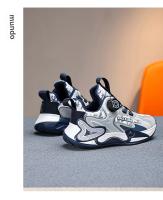 Zapatos De Baloncesto Para Niños Y Niñas Con Botón Giratorio Moda Infantil Zapatillas Deportivas Casuales Para Escuela Y Exterior Talla True - details 3