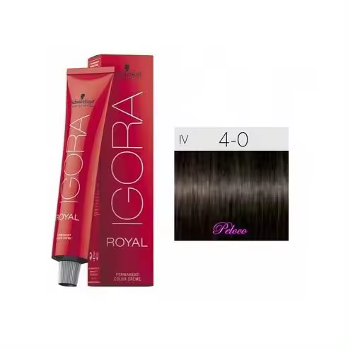 Tinte Igora Royal 4-0 Castaño Medio Natural 60 ml. Schwarzkopf - 1