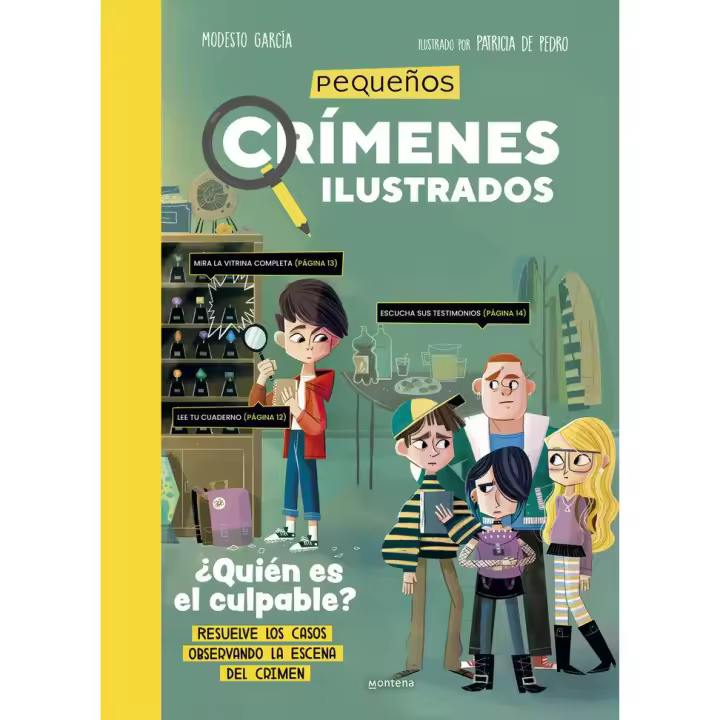 Libro PEQUEÑOS CRIMENES ILUSTRADOS Editorial MONTENA Tapa dura - 1