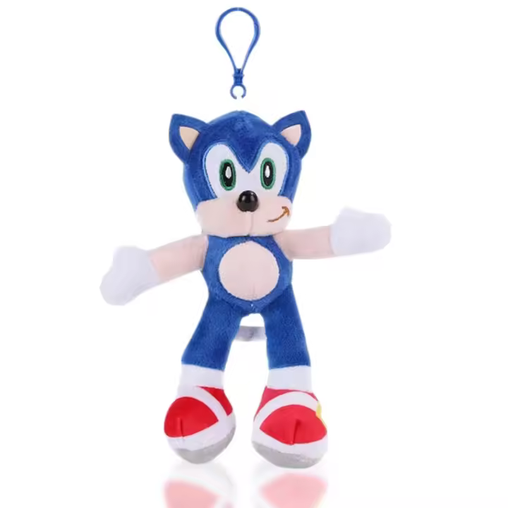 MAGIC SELECT - Llavero de Peluche de Sonic 3D con Mosquetón de ABS - 1