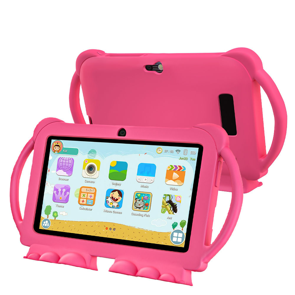 Tablet Para Niños 7 Pulgadas 5G WIFI Con 4GB+64GB ROM Procesador Quad Core Cámara Dual Cubierta Protectora Infantil Android 13