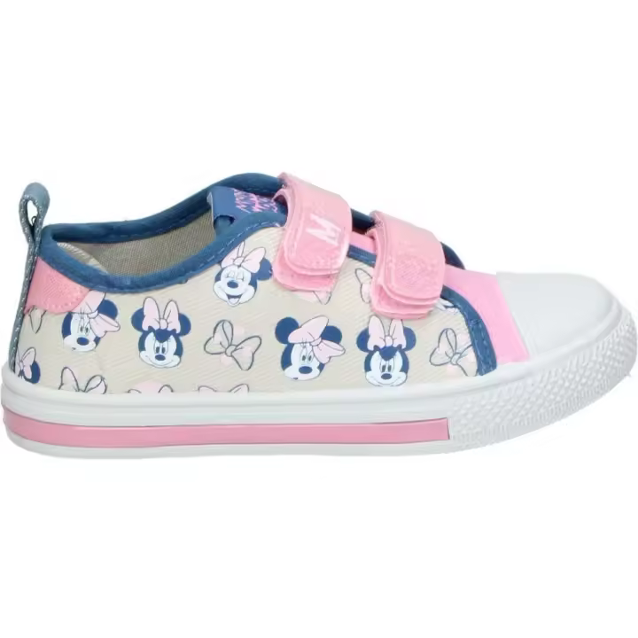 CERDÁ | Zapatilla Lona de Minnie Mouse para Niña – Deportiva de Minnie Mouse en Color Rosa con Dibujos – Sneaker con Cierre de Velcro – Estilo Casual – Cómodas – Modelo 5115 - 1