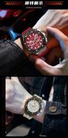 Reloj De Pulsera Para Hombre MINI FOCUS Ultra-ligero Con Caja Octagonal Transparente Multifuncional Resistente Al Agua Y Al Shock Estilo Deportivo - details 22