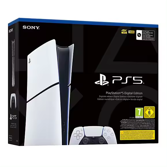 Consola Playstation 5 Slim digital 1TB, Resolución 4K - 1