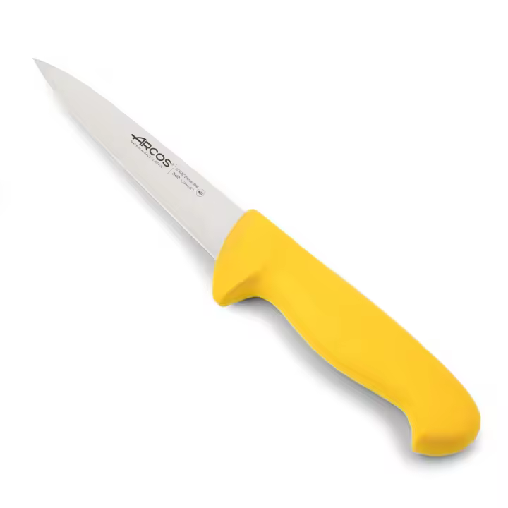 Arcos Cuchillo Carnicero Profesional - Hoja de Acero Inoxidable NITRUM 150 mm - Corte Preciso y Duradero - Mango Ergonómico Polipropileno - Serie 2900 - 1