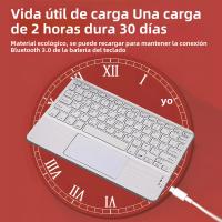 Teclado Bluetooth Para Tablet Y Smartphone Con Touchpad Teclado Mouse Inalámbrico Para IOS Android Windows Compatible Con iPad Por CASEPOKE - details 6