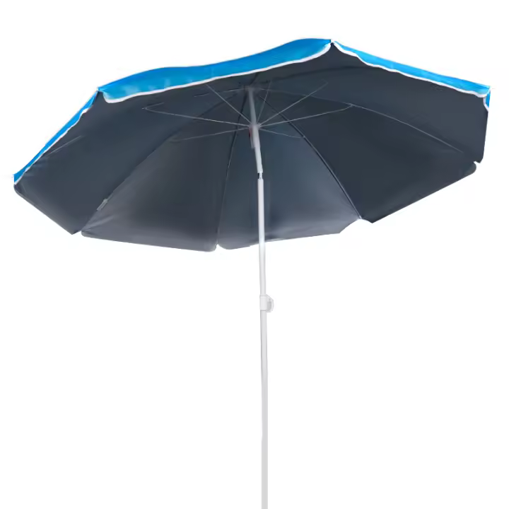 Sombrilla de Playa Inclinable con Protección UV y Aislamiento Térmico – 160, 180, 200, 240 cm - 1