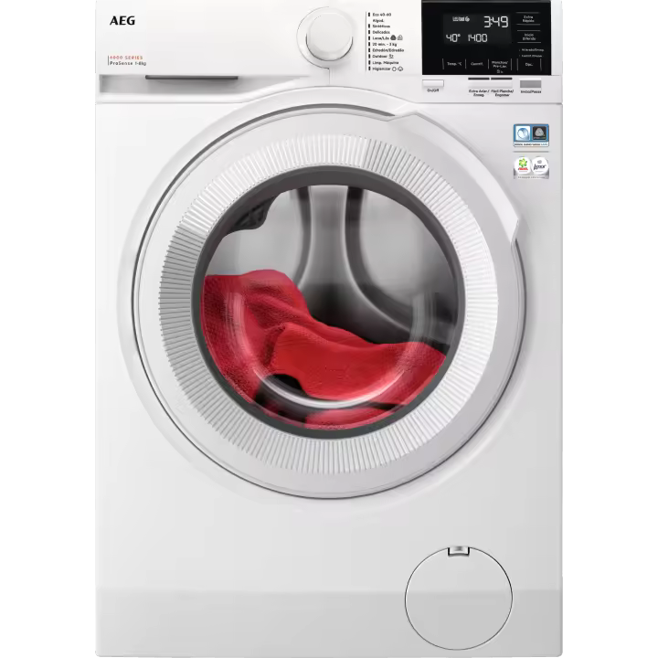 AEG - Lavadora de libre instalación Serie 6000 ProSense de 8.0 kg - LFR6186N2B - 1