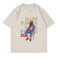 Camiseta BAD BUNNY DeBÍ TiRAR MáS FOToS Para Mujer Ropa Retro Harajuku Calidad Superior Fan T-Shirts Estilo Casual Corta Todo Año - details 2