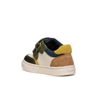 GEOX B465NC C1M3X 36197 25I SNEAKERS VELCROS IVORY/DK GREEN - details 5
