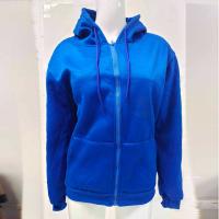 Sudadera De Mujer Con Capucha Y Cremallera De Primavera Otoño Color Sólido Manga Larga Bolsillos Cierre De Cremallera Exteriores - details 11