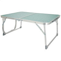 Aktive - Mesa baja plegable, 60x40x25 cm, menta, estructura de aluminio, soporta 30 kg, asa bandolera transporte, de camping, playa, jardín - details 0