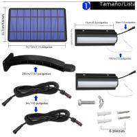 Lámpara Solar De Cadena De 3m Con Interruptor De Tirón Para Exterior E Interior Mejorada Para Granero Habitación Balcón Ponedero - details 5
