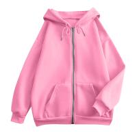 Sudadera De Mujer Con Capucha Abrigo Casual De Color Sólido Otoño E Invierno Con Bolsillos Y Cierre De Cremallera Largo Manga Para Calle - details 18