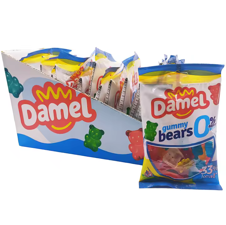DAMEL OSITOS SIN AZUCAR CAJA CON 18 BOLSITAS DE 90GR. - 1