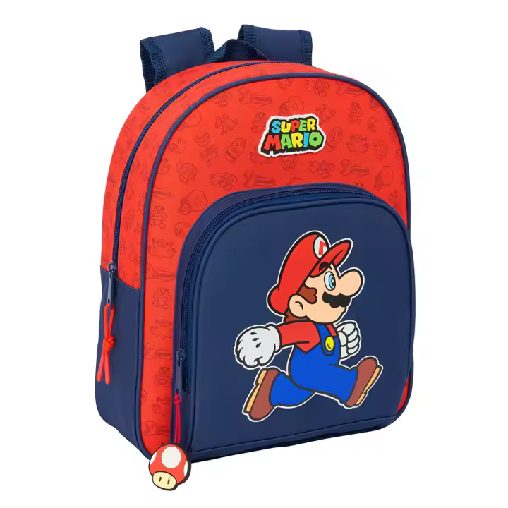 MOCHILA INFANTIL ADAPT.CARRO SUPER MARIO "TRICK" - 1