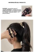 10Pcs Set De Cinturones Para El Cabello Elásticos Duraderos Moda Anillas De Cabello De Goma Para Cola De Caballo Cabello Rizado - details 6