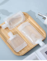 5pcs Botellas De Cosméticos Desechables Portátiles Para Viaje Loción Lavado De Cuerpo Shampoo Y Limpieza Facial Sellaje a Prueba De Fugas - details 1