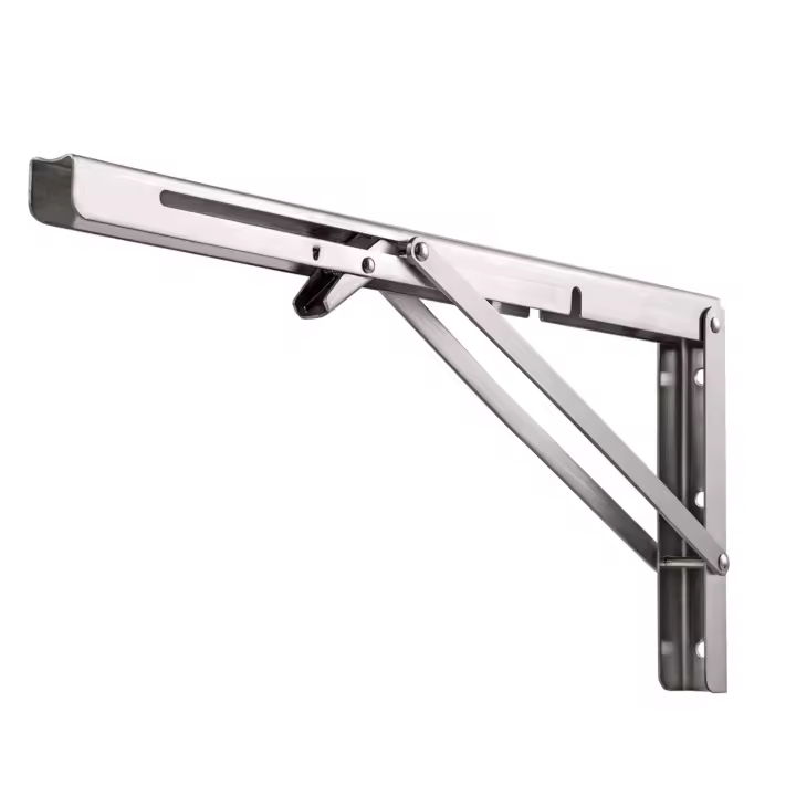 Escuadra abatible 300x155mm. Soporte plegable de acero inoxidable Amig. Carga máxima 35kg - 1